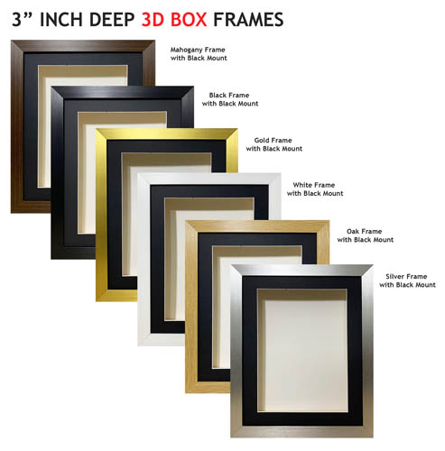 3-Inch-Deep 3D Box Frames